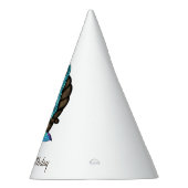 Regenboog zeemeermin met parel in Waterverf Feesthoedjes (Rechts)