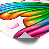 Regenboog Zeemeermin Poster (Hoek)