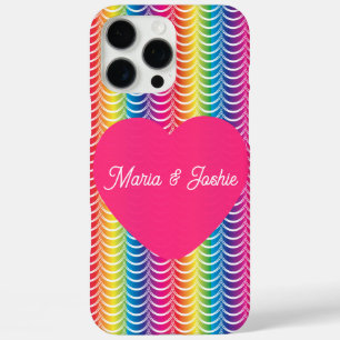 Regenboog Zeemeermin Pride Hart iPhone 16 Pro Max Hoesje