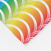 Regenboog Zeemeermin Pride Hart Fleece Deken (Hoek)
