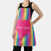 Regenboog Zeemeermin Pride Hart Schort (Insitu)