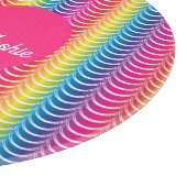 Regenboog Zeemeermin Pride Hart Snijplank (Hoek)