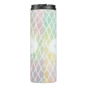 Regenboog zeemeermin schalen  girly modern unique thermosbeker (Achterkant)