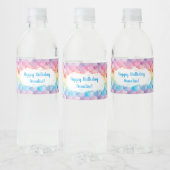 Regenboog Zeemeermin Waterfles Labels Waterfles Etiket (Flessen)