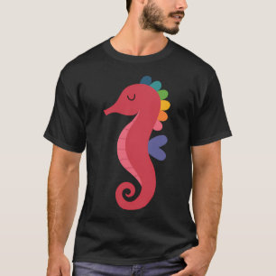 Regenboog Zeepaardje T-shirt