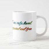Regenboog Ziel Cirkel Grote Koffiekop (Rechts)