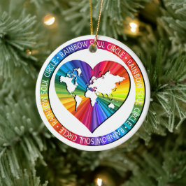 Regenboog Ziel Cirkel Keramisch Ornament