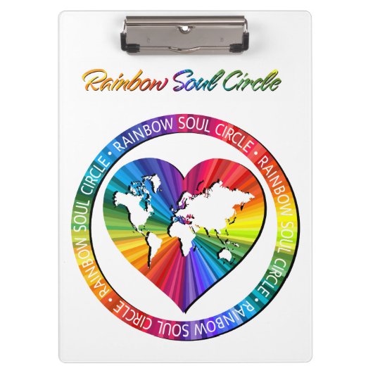 Regenboog Ziel Cirkel Klembord (Voorkant)