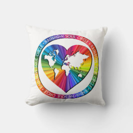 Regenboog Ziel Cirkel Kussen