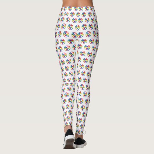 Regenboog Ziel Cirkel Leggings (Achterkant)