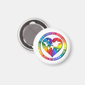Regenboog Ziel Cirkel Magneet (Voorkant / Achterkant)
