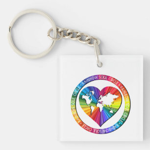 Regenboog Ziel Cirkel Sleutelhanger