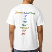 Regenboog Ziel Cirkel T-shirt (Achterkant)