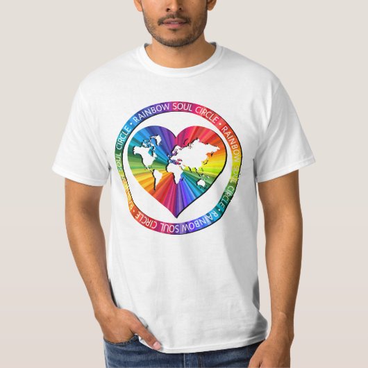 Regenboog Ziel Cirkel T-shirt (Voorkant)