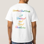 Regenboog Ziel Cirkel T-shirt (Achterkant)