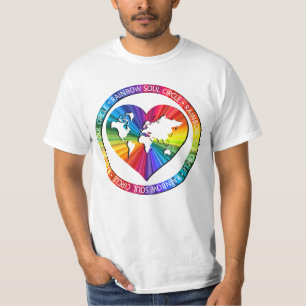 Regenboog Ziel Cirkel T-shirt