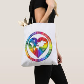 Regenboog Ziel Cirkel Tote Bag (Dichtbij)