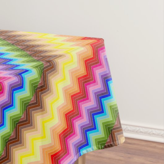 Regenboog Zig Zag Tafelkleed (Voorbeeld)