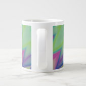 Regenboog Zigzaggen Grote Koffiekop (Achterkant)