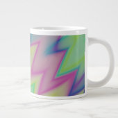 Regenboog Zigzaggen Grote Koffiekop (Rechts)