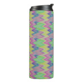 Regenboog Zigzags   Thermosbeker (Gedraaid links)