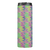 Regenboog Zigzags   Thermosbeker (Achterkant)