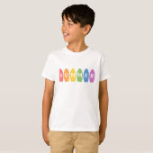 Regenboog Zomer Surfplank Kids T-Shirt (Voorkant volledig)