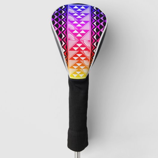 Regenboog zon en regen golfheadcover (Voorkant)
