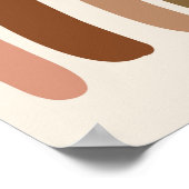 Regenboog Zon Wolk, Kindertekening, Boho Abstracte Poster (Hoek)