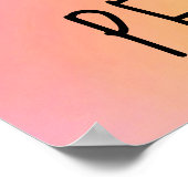 Regenboog Zonnebloem Kunst Kleurrijke Zomer Bloem  Poster (Hoek)