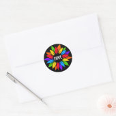Regenboog Zonnebloem Vlag LGBTQ Sticker (Envelop)