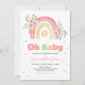 Regenboog Zonneschijn Baby Shower Kaart (Voorkant)