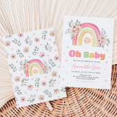 Regenboog Zonneschijn Baby Shower Kaart