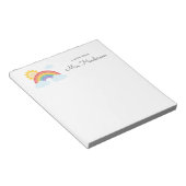 Regenboog Zonneschijn Leraar Notitieblok (Schuin)