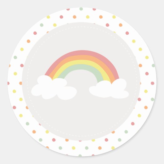 Regenboog & zonneschijn Stickers (Voorkant)
