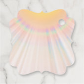 *~* Regenboog Zonnestralen Harten Dank u Bruiloft Bedankjes Labels (Achterkant)