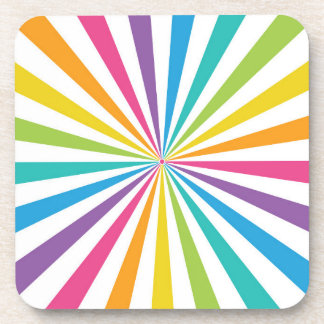 Regenboog Zonneuitbarsting Bier Onderzetter