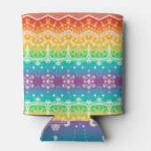 Regenboog zuidwestpatroon door Megaflora Blikjeskoeler (Achterkant)