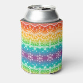 Regenboog zuidwestpatroon door Megaflora Blikjeskoeler (Blikje Achterkant)