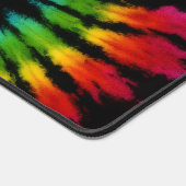 Regenboog Zwart Tie Dye Bureaumat (Hoek)
