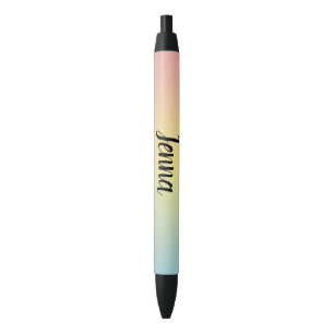 Regenboog- Zwarte Inkt Pen
