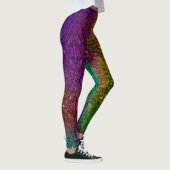 Regenboog & Zwarte Medaillon Leggings (Rechts)