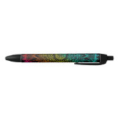 Regenboog Zwarte Psychedelica Inkt Pen (Bodem)