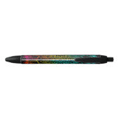 Regenboog Zwarte Psychedelica Inkt Pen (Achterkant)
