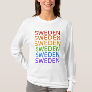 Regenboog Zweden shirten en jassen T-shirt