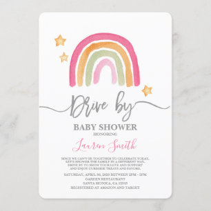 Regenboogaandrijving door Baby shower Kaart