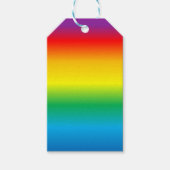 regenboogachtergrondkleur cadeaulabel (Voorkant)