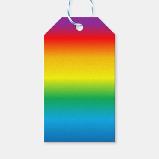 regenboogachtergrondkleur cadeaulabel (Voorkant)