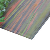 Regenboogachtige eucalyptusboom snijplank (Hoek)
