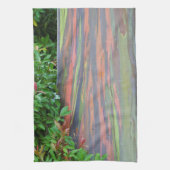 Regenboogachtige eucalyptusboom theedoek (Verticaal)